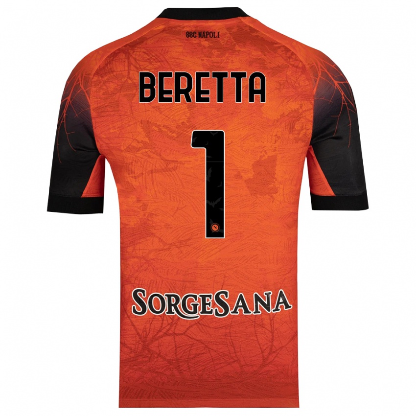 נשים ביאטריצ'ה ברטה #1 שחור אדום כתום חולצת שוער 2025/26 חולצה קצרה