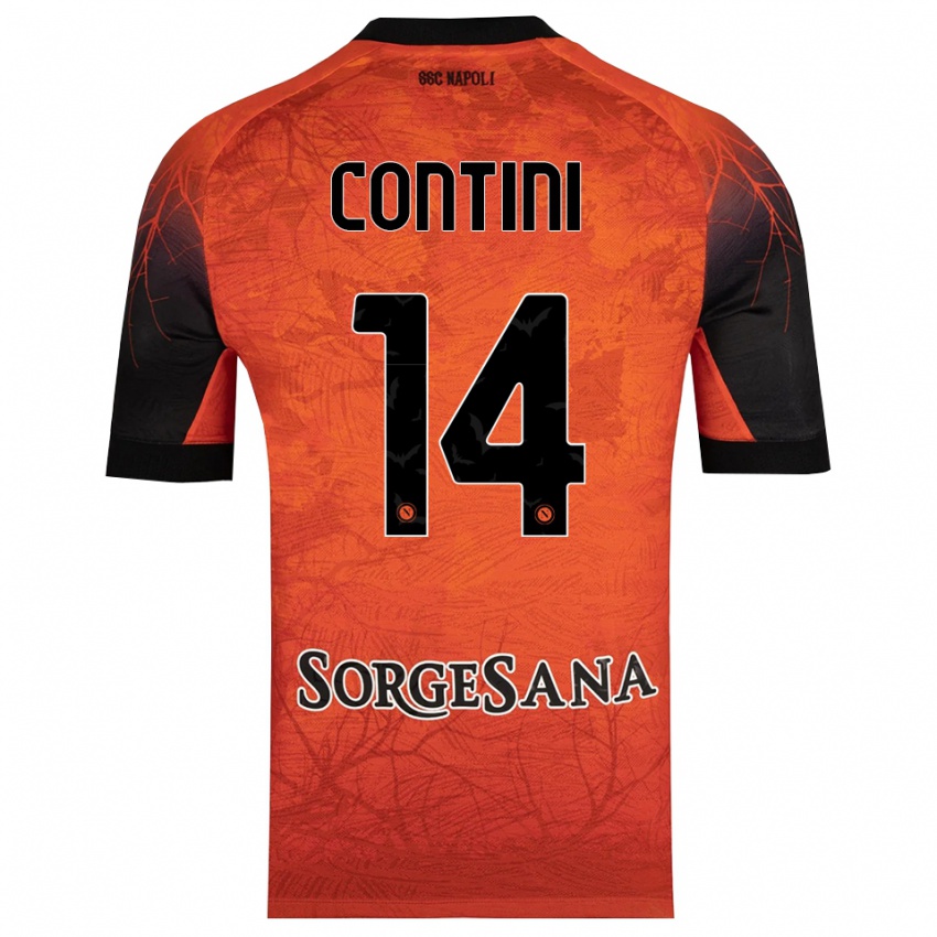 נשים ניקיטה קונטיני #14 שחור אדום כתום חולצת שוער 2025/26 חולצה קצרה