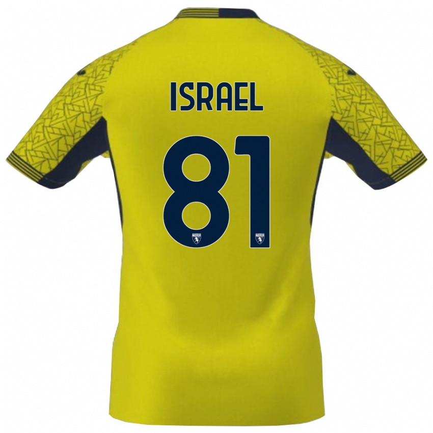 נשים פרנקו ישראל #81 שחור צהוב חולצת שוער 2025/26 חולצה קצרה