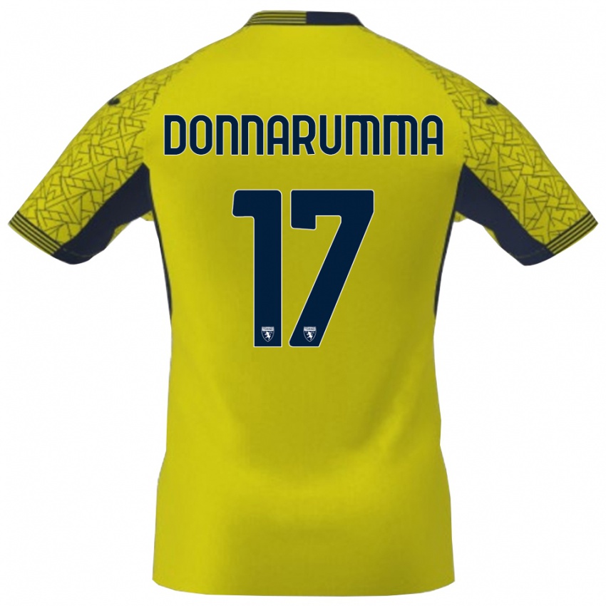 נשים אנטוניו דונארומה #17 שחור צהוב חולצת שוער 2025/26 חולצה קצרה