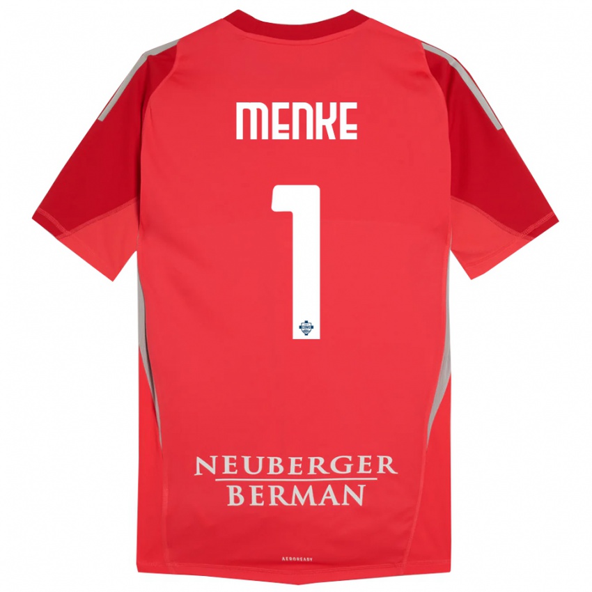 נשים הנריק מנקי לופס #1 אפור אדום חולצת שוער 2025/26 חולצה קצרה