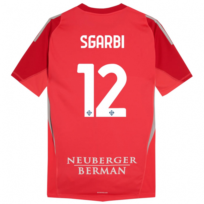 נשים דילן סגארבי #12 אפור אדום חולצת שוער 2025/26 חולצה קצרה