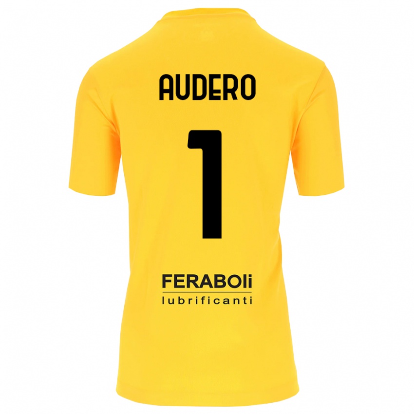 נשים אמיל אאודרו #1 שחור צהוב חולצת שוער 2025/26 חולצה קצרה