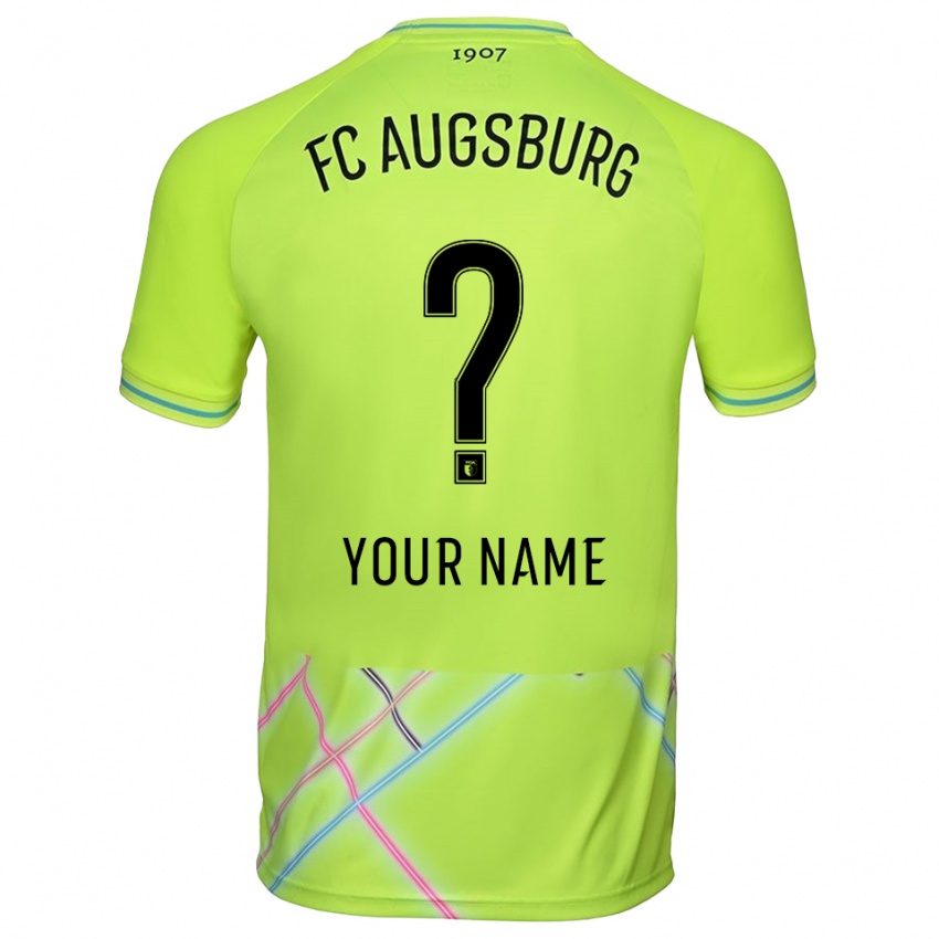 נשים אאוגסבורג צהוב ירוק שחור חולצת שוער 2025/26 חולצה קצרה