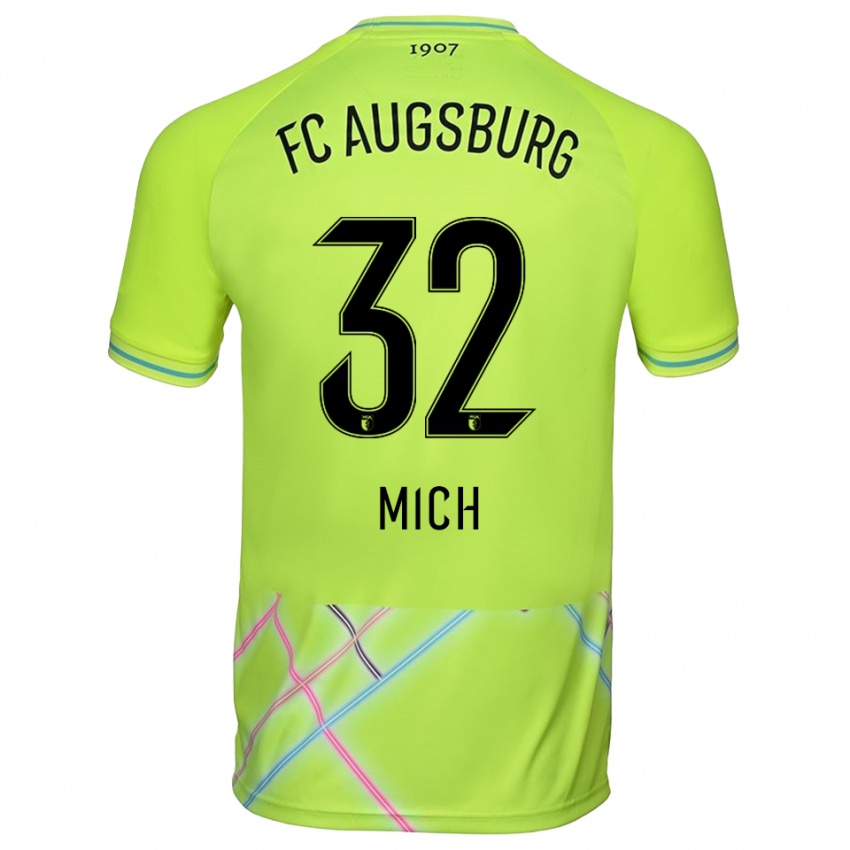 נשים פביאן מיץ׳ #32 צהוב ירוק שחור חולצת שוער 2025/26 חולצה קצרה