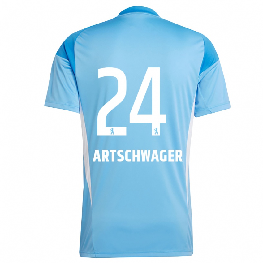 נשים Finn Artschwager #24 שחור כחול חולצת שוער 2025/26 חולצה קצרה