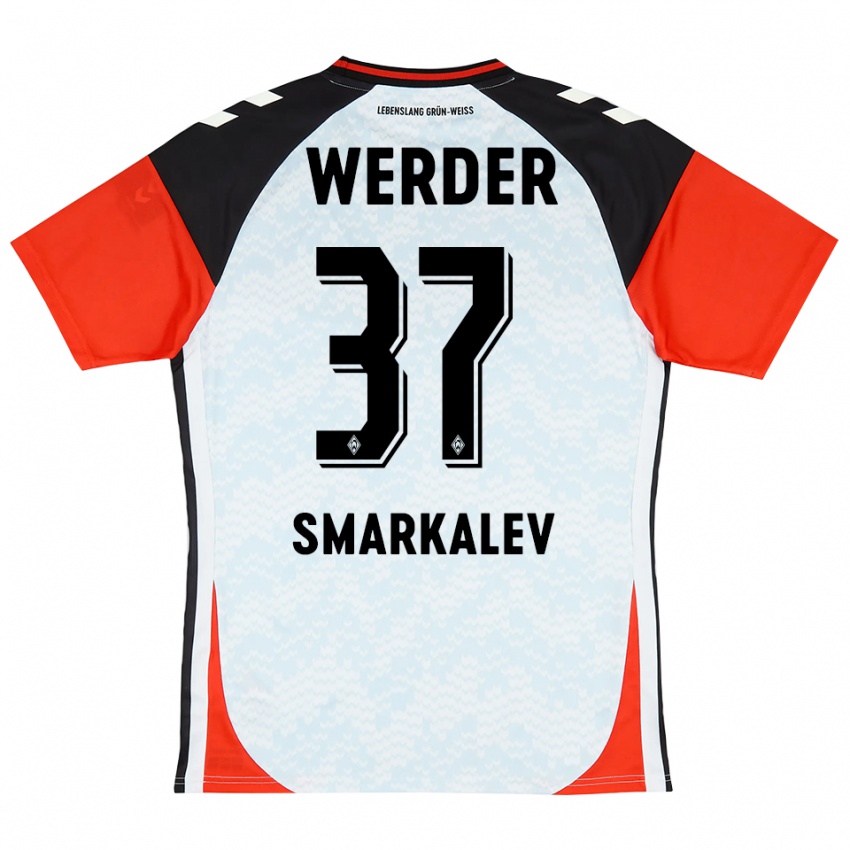 נשים Stefan Smarkalev #37 צהוב אדום שחור חולצת שוער 2025/26 חולצה קצרה