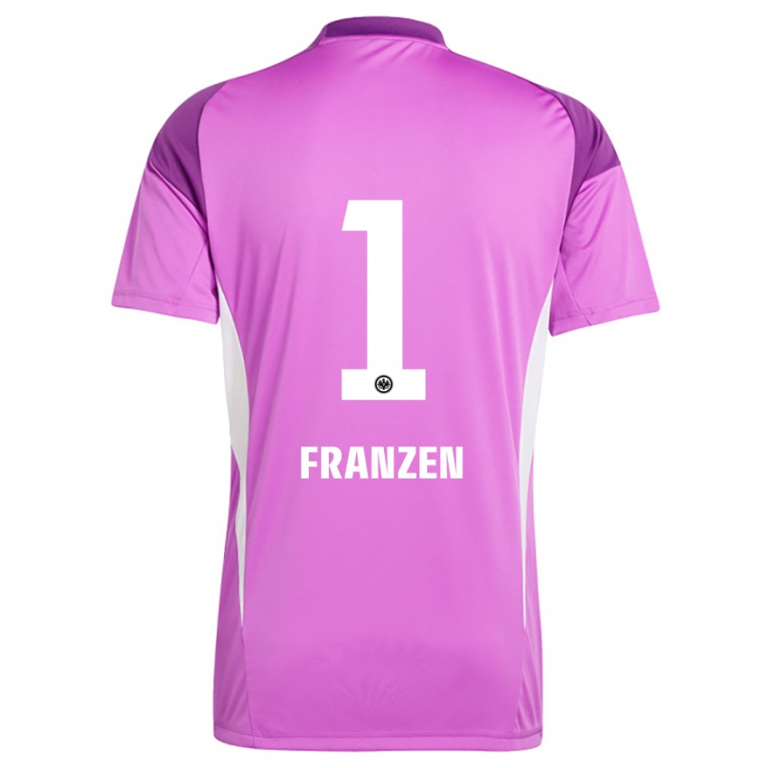 נשים מרלון פראנזן #1 לבן לילך חולצת שוער 2025/26 חולצה קצרה