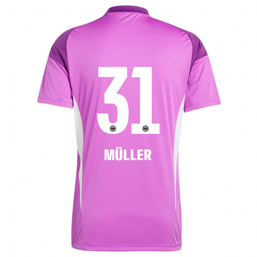 נשים Laurin Müller #31 לבן לילך חולצת שוער 2025/26 חולצה קצרה