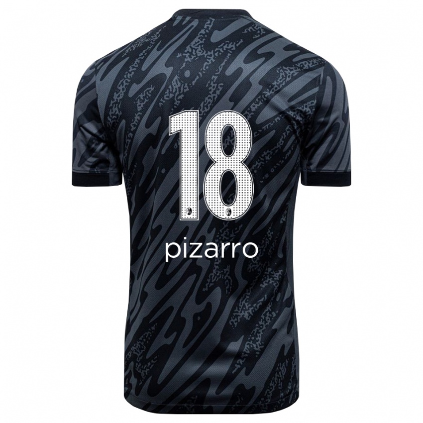 נשים תאודור פיסארו #18 שחור לבן חולצת שוער 2025/26 חולצה קצרה