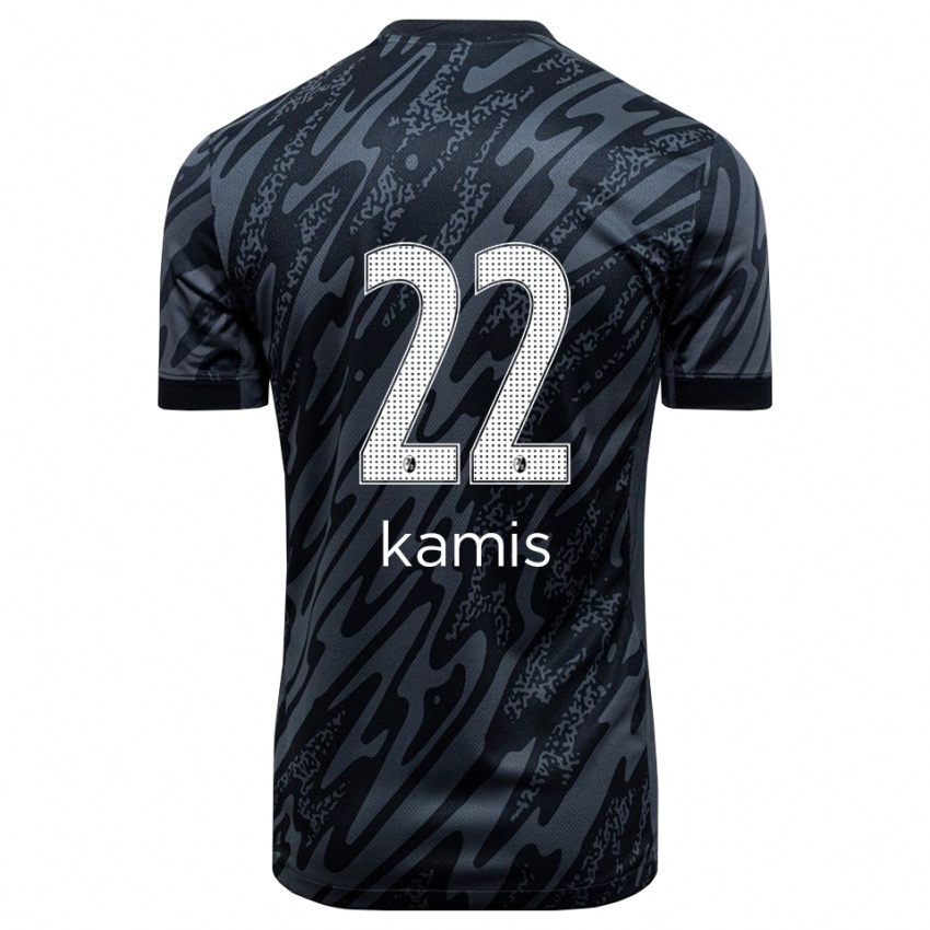 נשים מרסל קאמיס #22 שחור לבן חולצת שוער 2025/26 חולצה קצרה