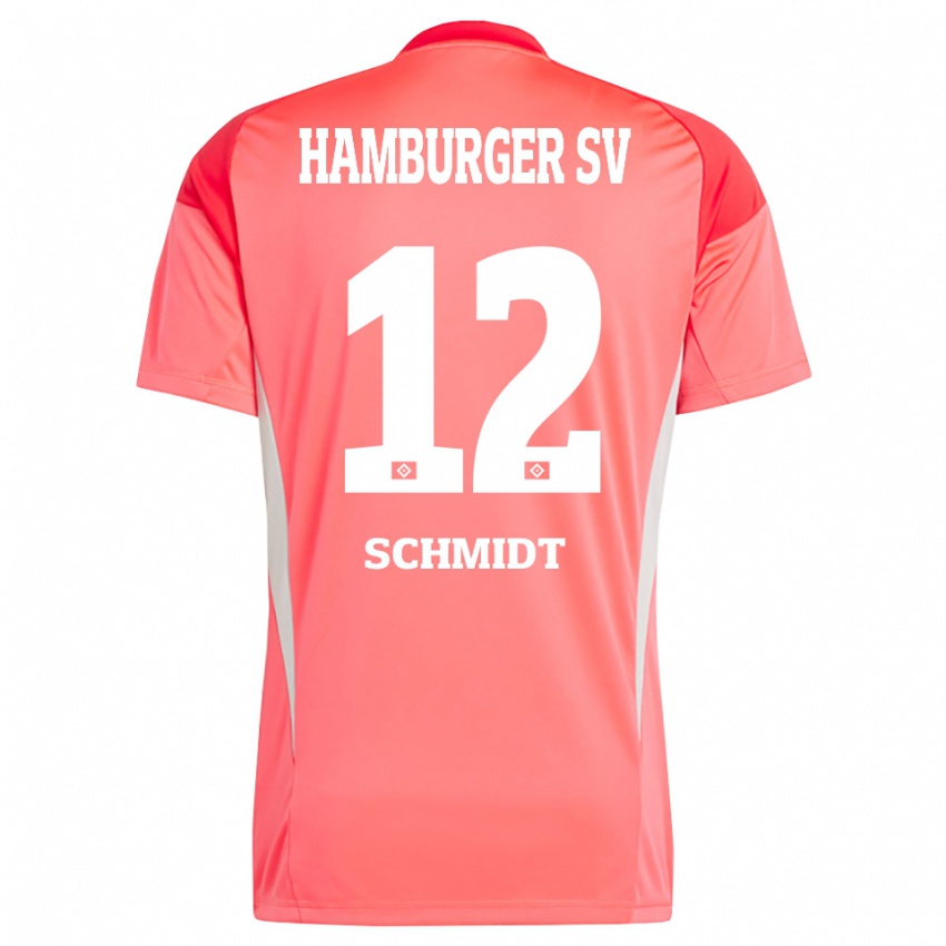 נשים בנט שמידט #12 כתום אדום חולצת שוער 2025/26 חולצה קצרה