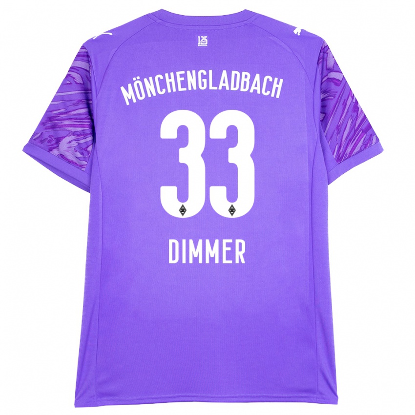 נשים פלוריאן דימר #33 לבן לילך חולצת שוער 2025/26 חולצה קצרה