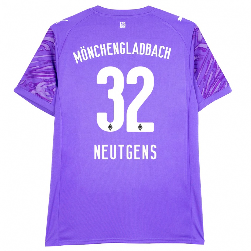 נשים מקסימיליאן נויטגנס #32 לבן לילך חולצת שוער 2025/26 חולצה קצרה