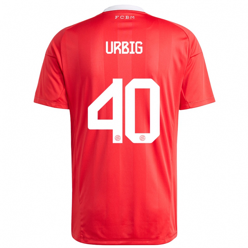 נשים יונאס אורביג #40 לבן אדום חולצת שוער 2025/26 חולצה קצרה