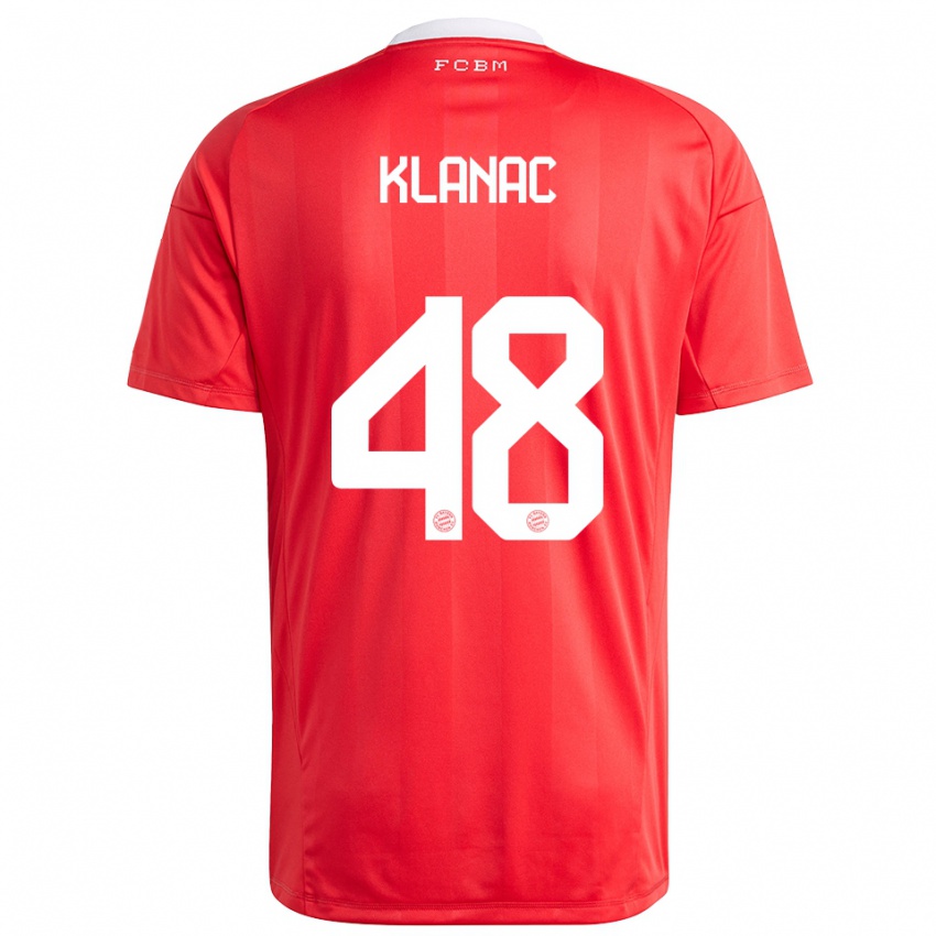 נשים לאון קלנץ #48 לבן אדום חולצת שוער 2025/26 חולצה קצרה