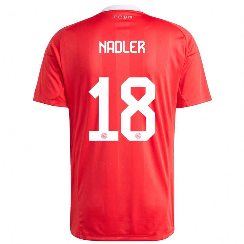 נשים Luis Nadler #18 לבן אדום חולצת שוער 2025/26 חולצה קצרה