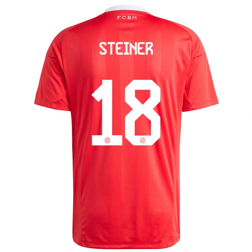 נשים Michael Steiner #18 לבן אדום חולצת שוער 2025/26 חולצה קצרה