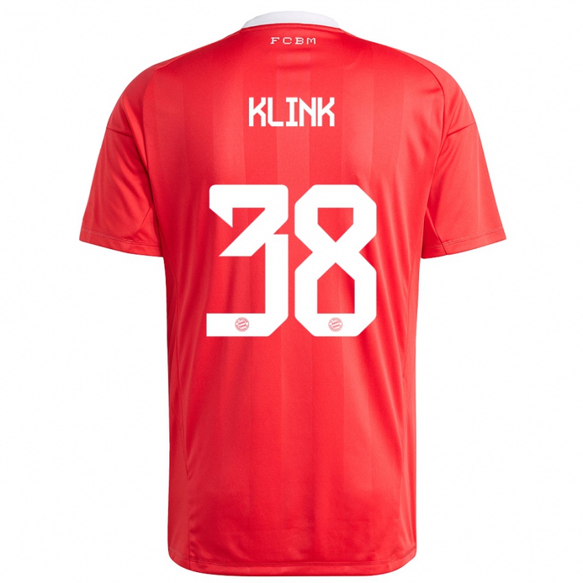 נשים אנה קלינק #38 לבן אדום חולצת שוער 2025/26 חולצה קצרה