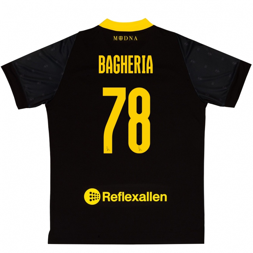 נשים Fabrizio Bagheria #78 שחור צהוב חולצת שוער 2025/26 חולצה קצרה