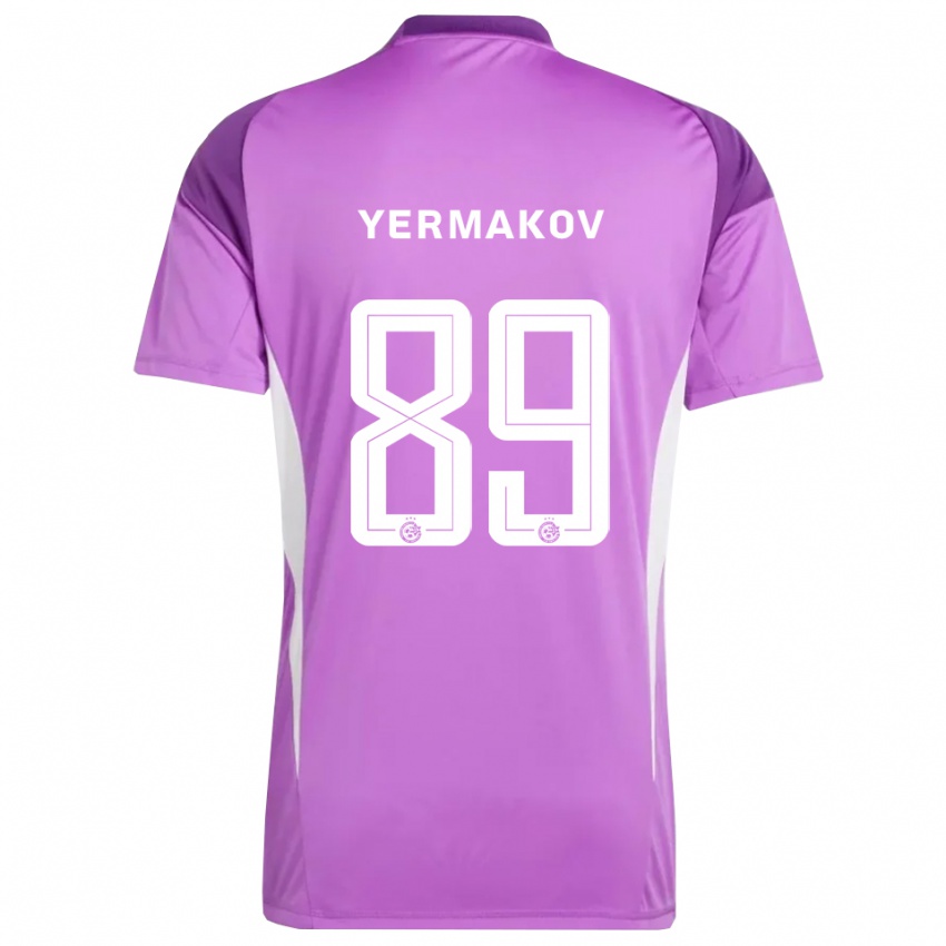 נשים גאורגי ירמקוב #89 סגול לילך חולצת שוער 2025/26 חולצה קצרה