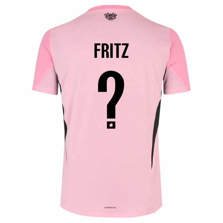 נשים Gustav Fritz #0 שחור ורוד חולצת שוער 2025/26 חולצה קצרה