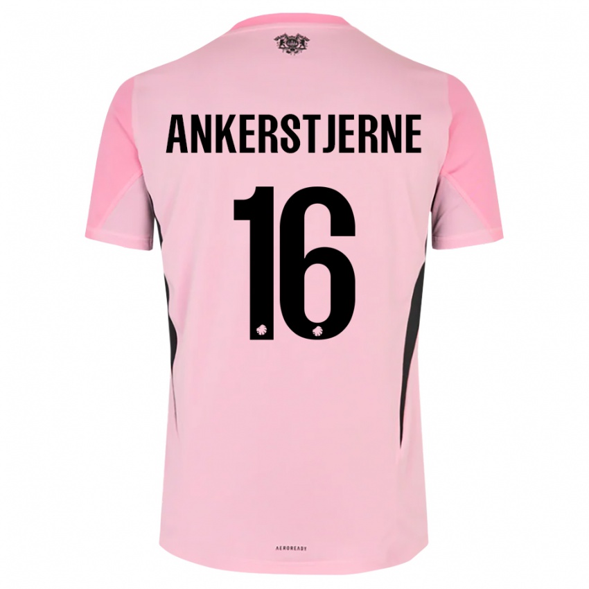 נשים Ida Ankerstjerne #16 שחור ורוד חולצת שוער 2025/26 חולצה קצרה