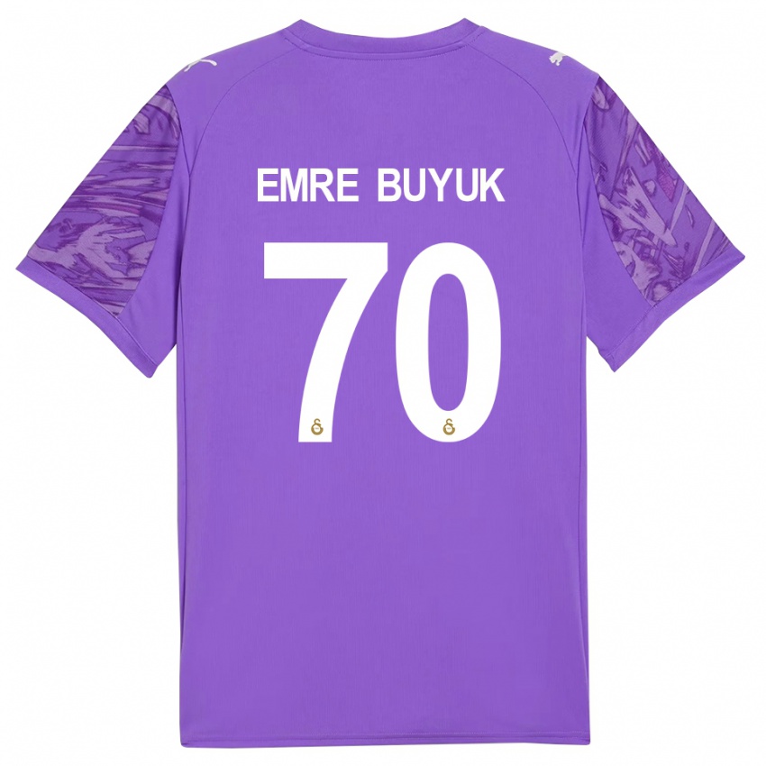 נשים אנס אמר ביוק #70 לבן סגול חולצת שוער 2025/26 חולצה קצרה