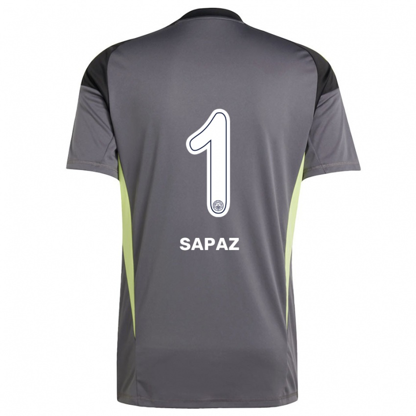 נשים Kuzey Sapaz #1 שחור אפור עמום חולצת שוער 2025/26 חולצה קצרה