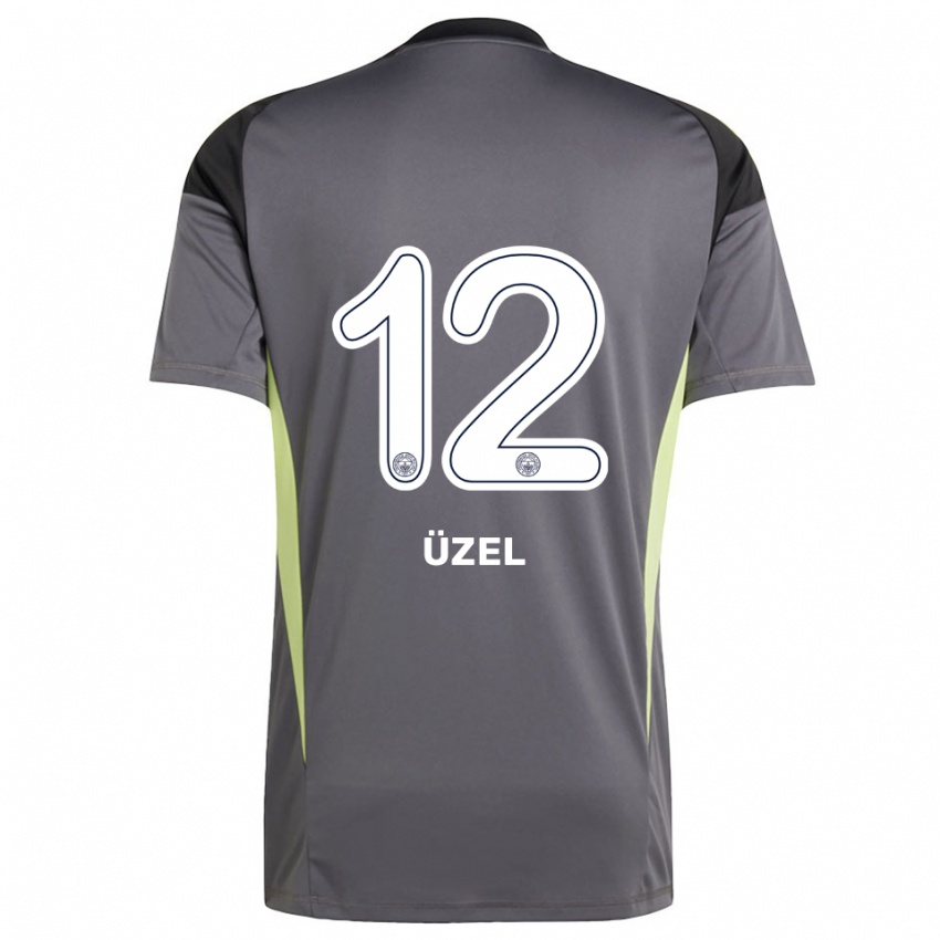נשים Nevzat Üzel #12 שחור אפור עמום חולצת שוער 2025/26 חולצה קצרה