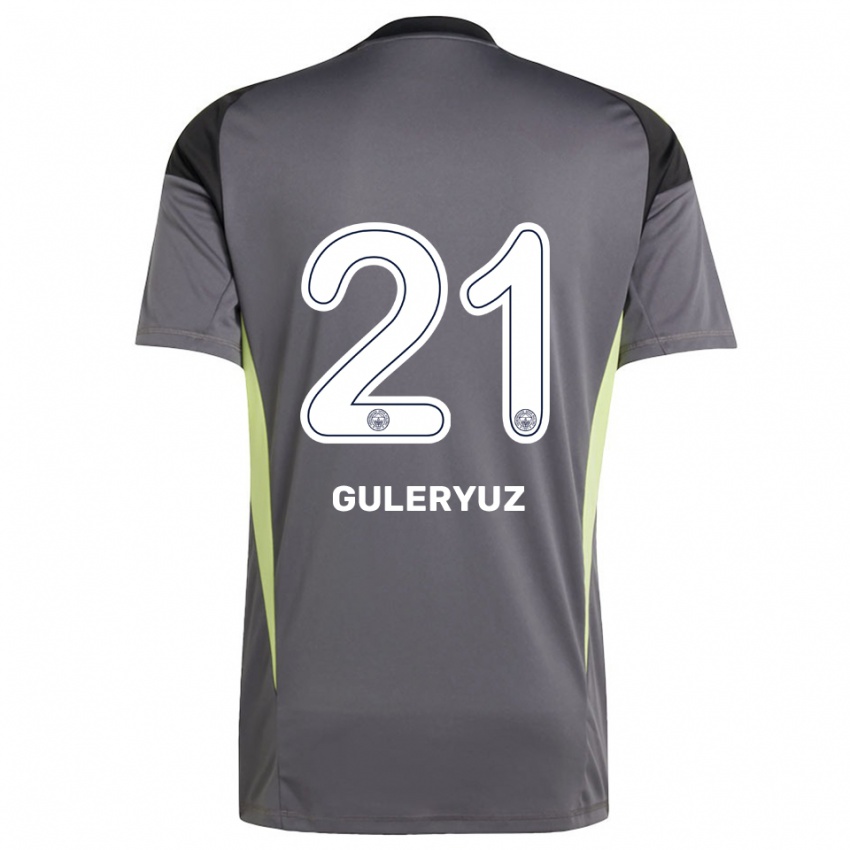 נשים Göknur Güleryüz #21 שחור אפור עמום חולצת שוער 2025/26 חולצה קצרה