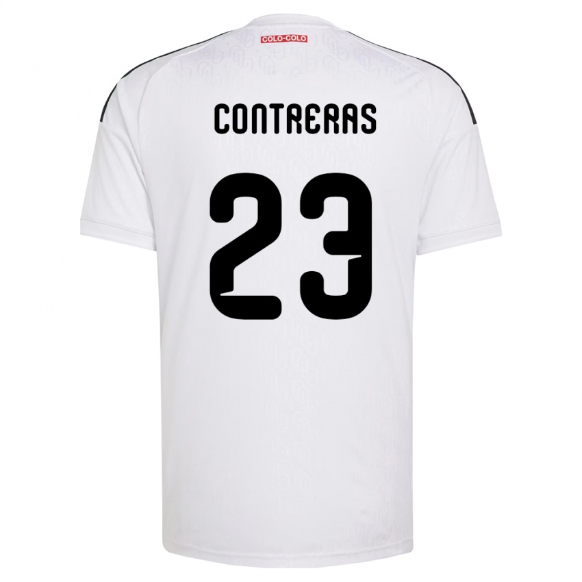 ילדים Amaro Contreras #23 לבן שחור ג'רזי ביתית 2026/27 חולצה קצרה