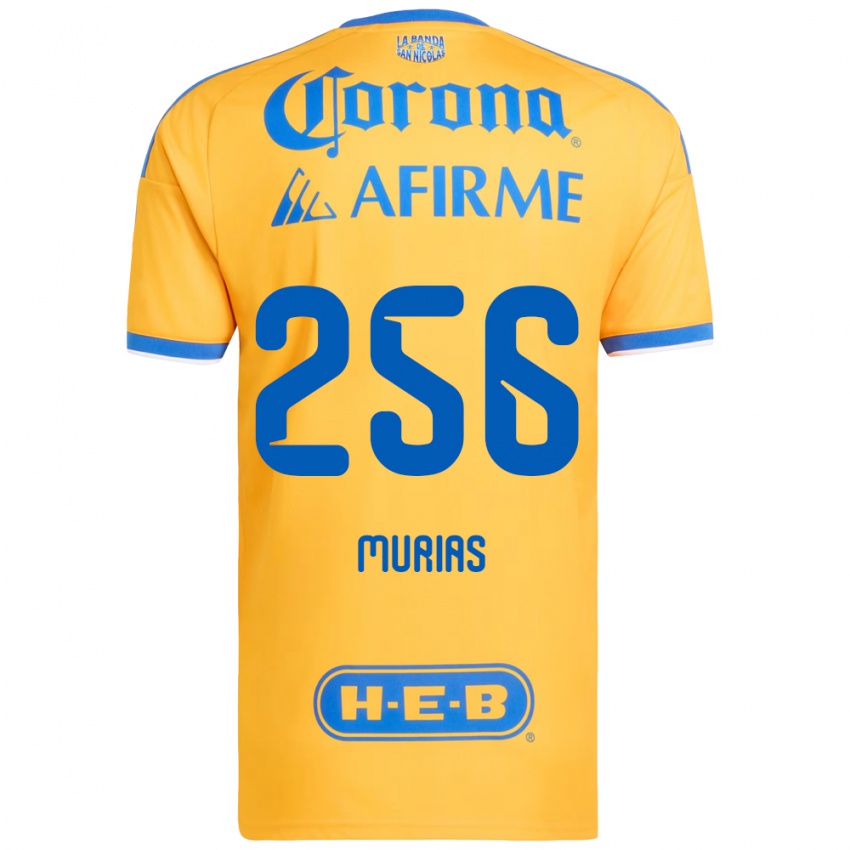 ילדים Mauricio Murias #256 צהוב כחול ג'רזי ביתית 2026/27 חולצה קצרה