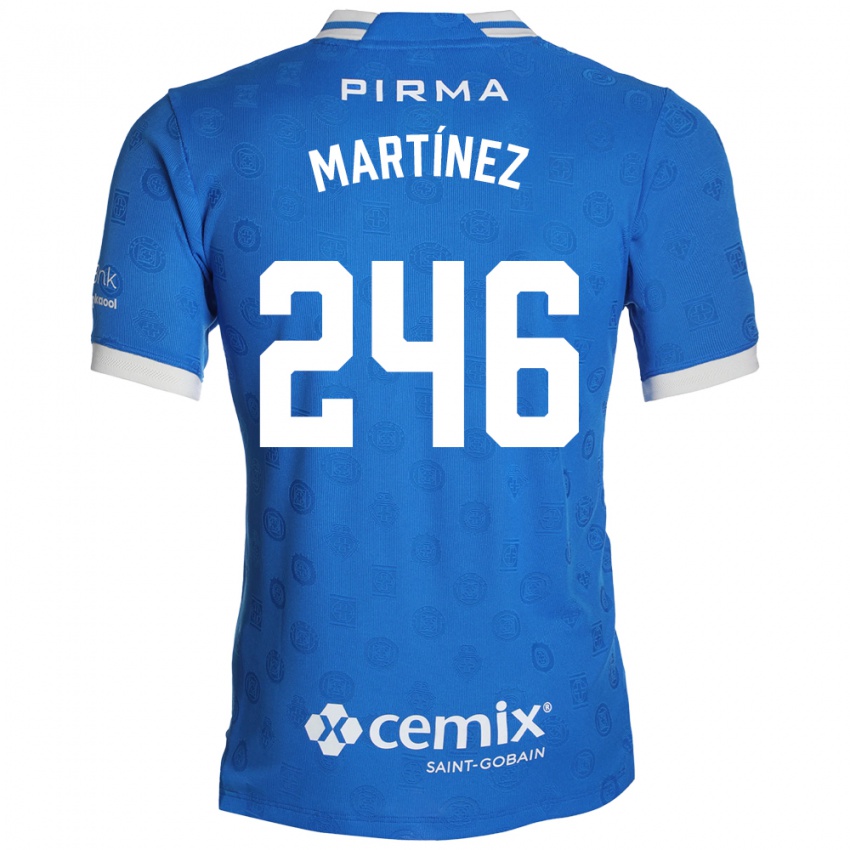 ילדים Rey Martínez #246 כחול לבן אדום ג'רזי ביתית 2026/27 חולצה קצרה