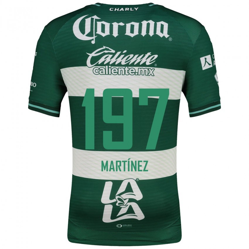 ילדים André Martínez #197 ירוק לבן ג'רזי ביתית 2026/27 חולצה קצרה