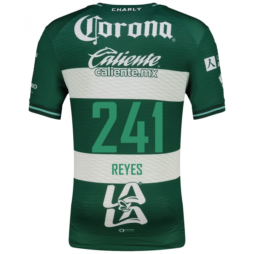 ילדים חוליו רייס #241 ירוק לבן ג'רזי ביתית 2026/27 חולצה קצרה