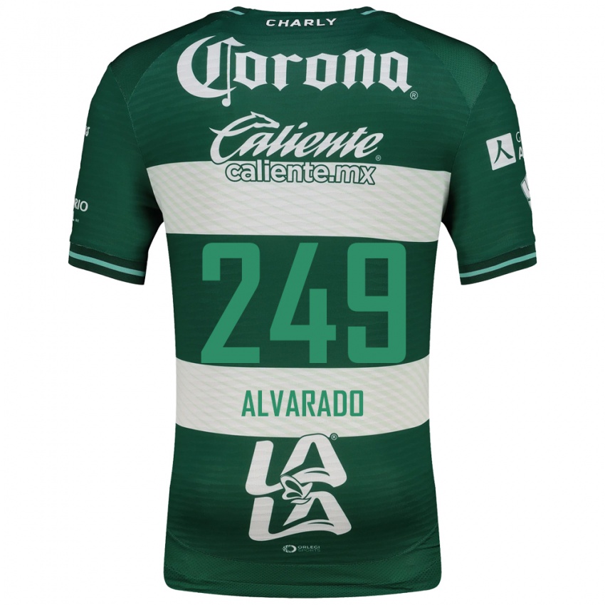 ילדים Luis Alvarado #249 ירוק לבן ג'רזי ביתית 2026/27 חולצה קצרה
