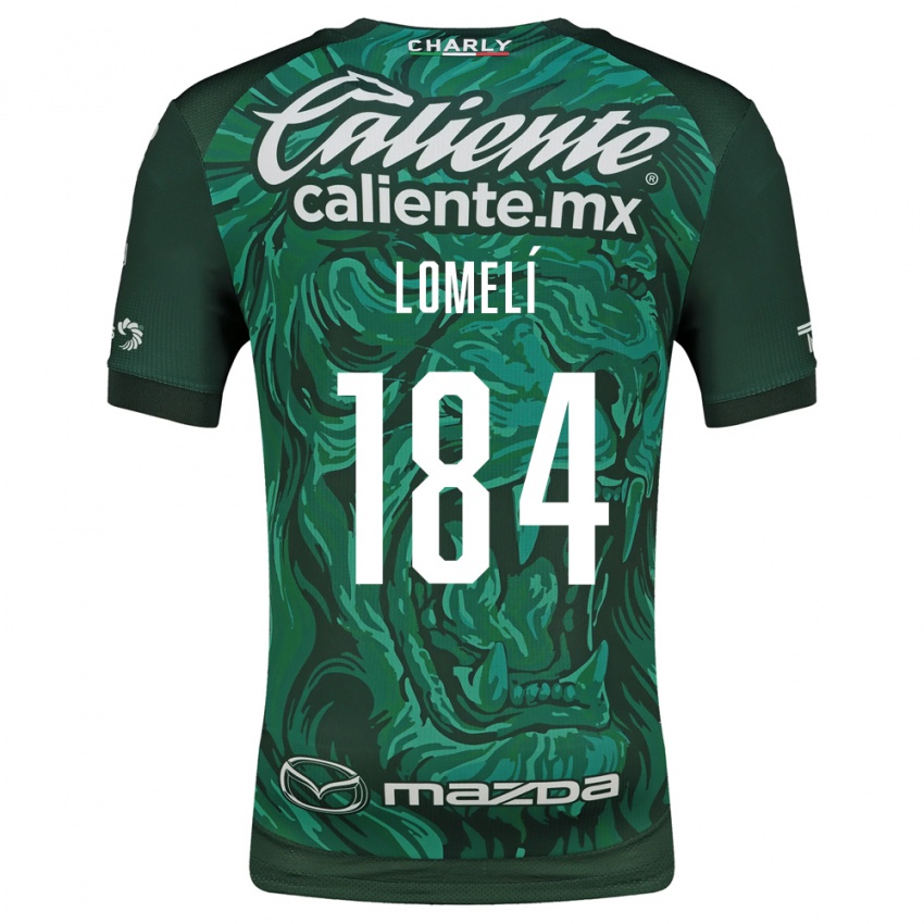 ילדים Diego Lomelí #184 ירוק שחור ג'רזי ביתית 2026/27 חולצה קצרה