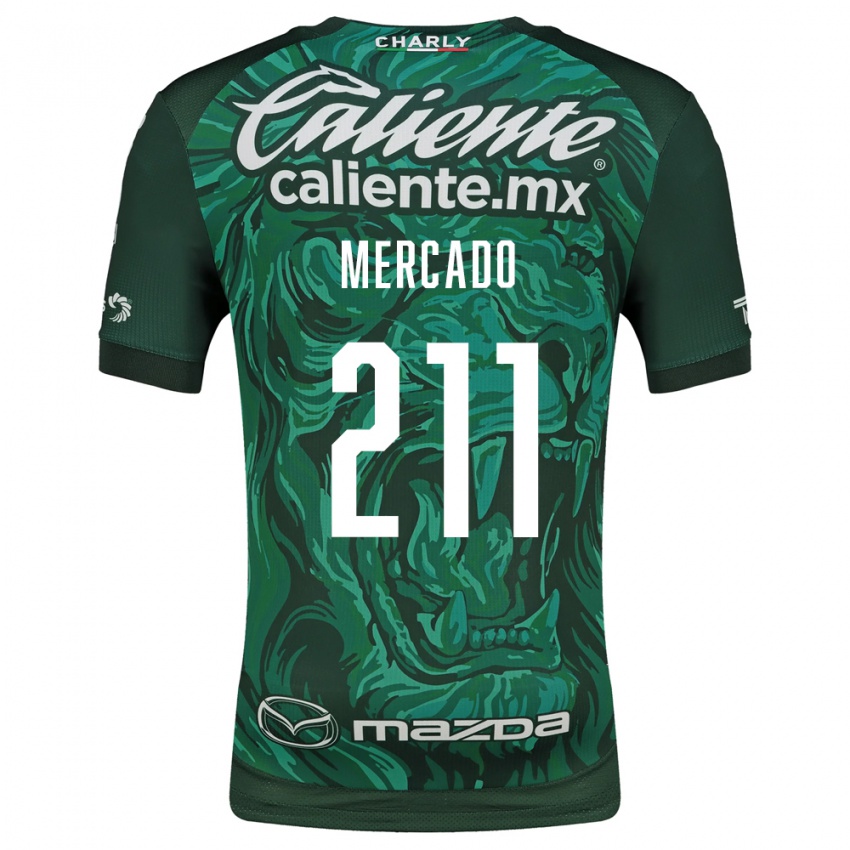 ילדים Diego Mercado #211 ירוק שחור ג'רזי ביתית 2026/27 חולצה קצרה
