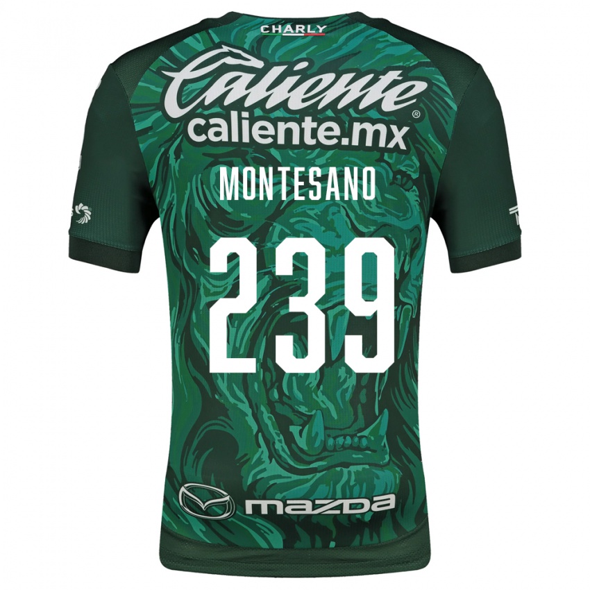 ילדים Jesús Montesano #239 ירוק שחור ג'רזי ביתית 2026/27 חולצה קצרה