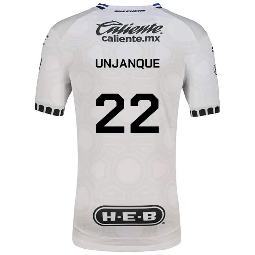 ילדים Jean Unjanque #22 לבן שחור כחול ג'רזי ביתית 2026/27 חולצה קצרה