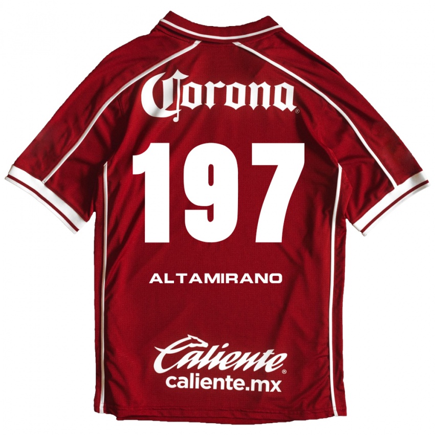 ילדים Óscar Altamirano #197 לבן אדום ג'רזי ביתית 2026/27 חולצה קצרה