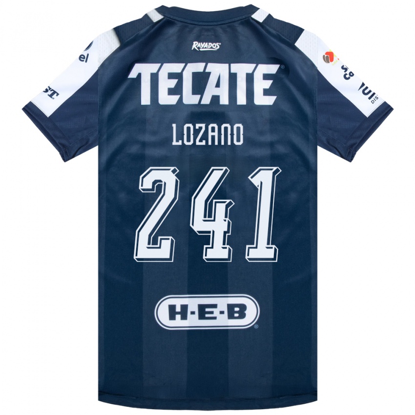 ילדים Ronald Lozano #241 כחול דיו לבן אדום ג'רזי ביתית 2026/27 חולצה קצרה