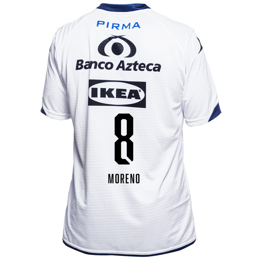 ילדים Omar Moreno #8 לבן שחור כחול ג'רזי ביתית 2026/27 חולצה קצרה