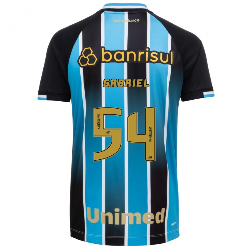 ילדים Pedro Gabriel #54 כחול חום שחור ג'רזי ביתית 2026/27 חולצה קצרה