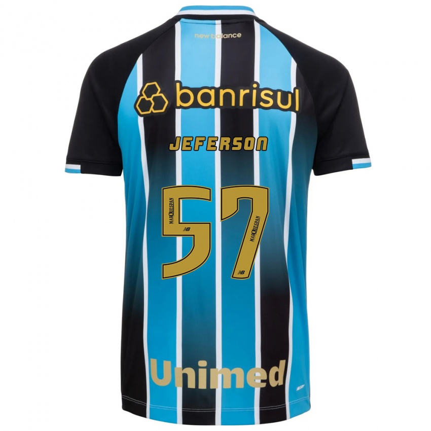 ילדים Jeferson #57 כחול חום שחור ג'רזי ביתית 2026/27 חולצה קצרה