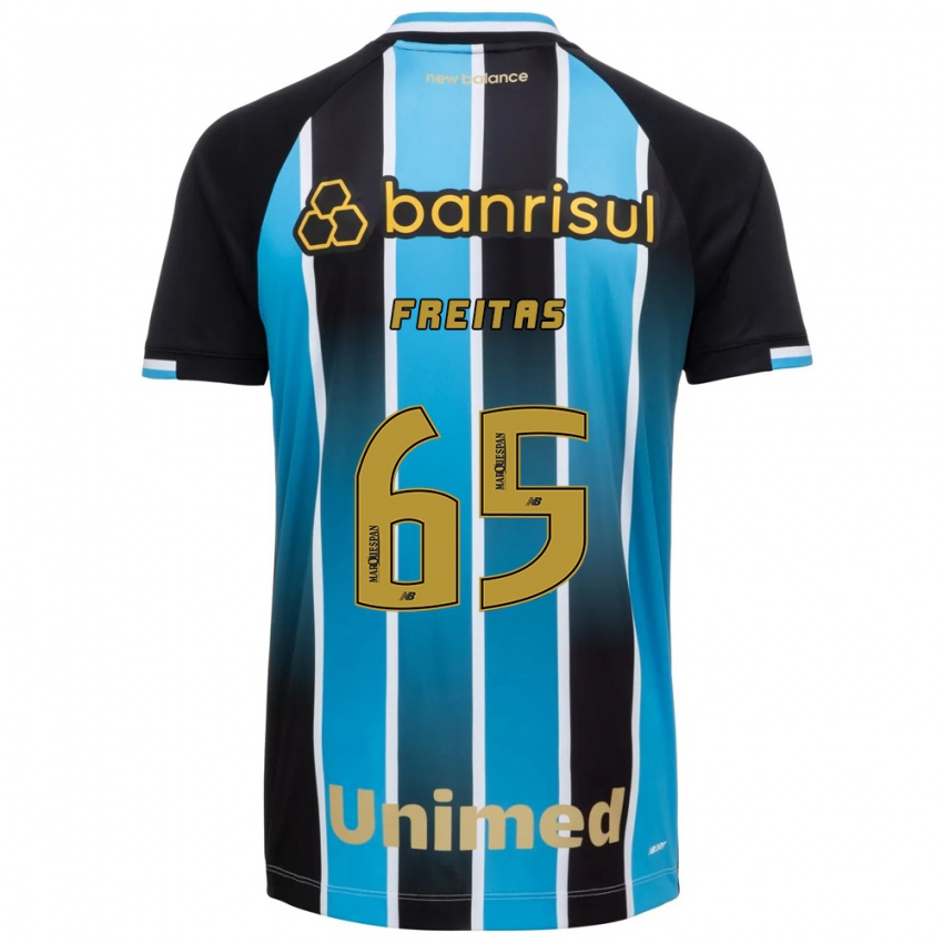 ילדים Riquelme Freitas #65 כחול חום שחור ג'רזי ביתית 2026/27 חולצה קצרה