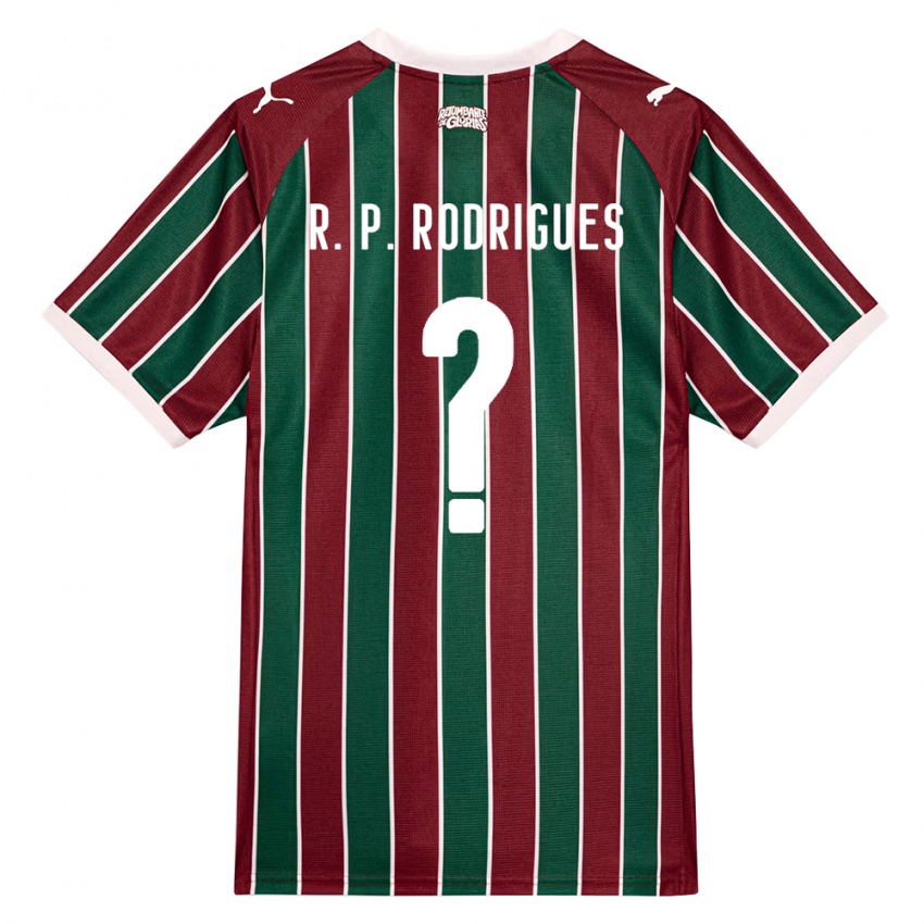 ילדים Ronald Pinheiro Rodrigues #0 ירוק בורדו לבן ג'רזי ביתית 2026/27 חולצה קצרה