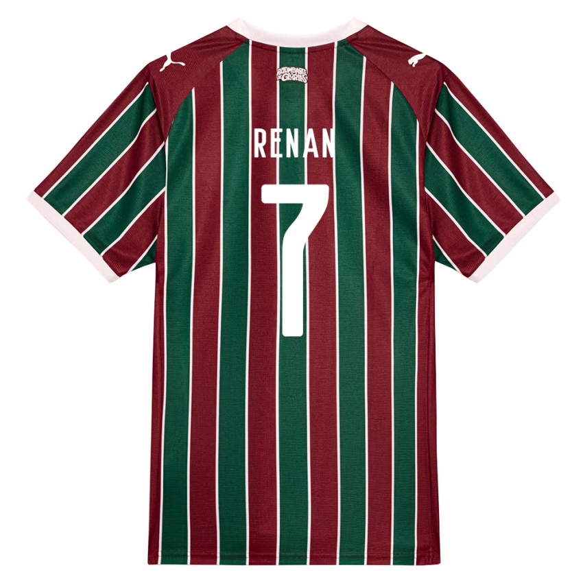 ילדים Gabriel Renan #7 ירוק בורדו לבן ג'רזי ביתית 2026/27 חולצה קצרה
