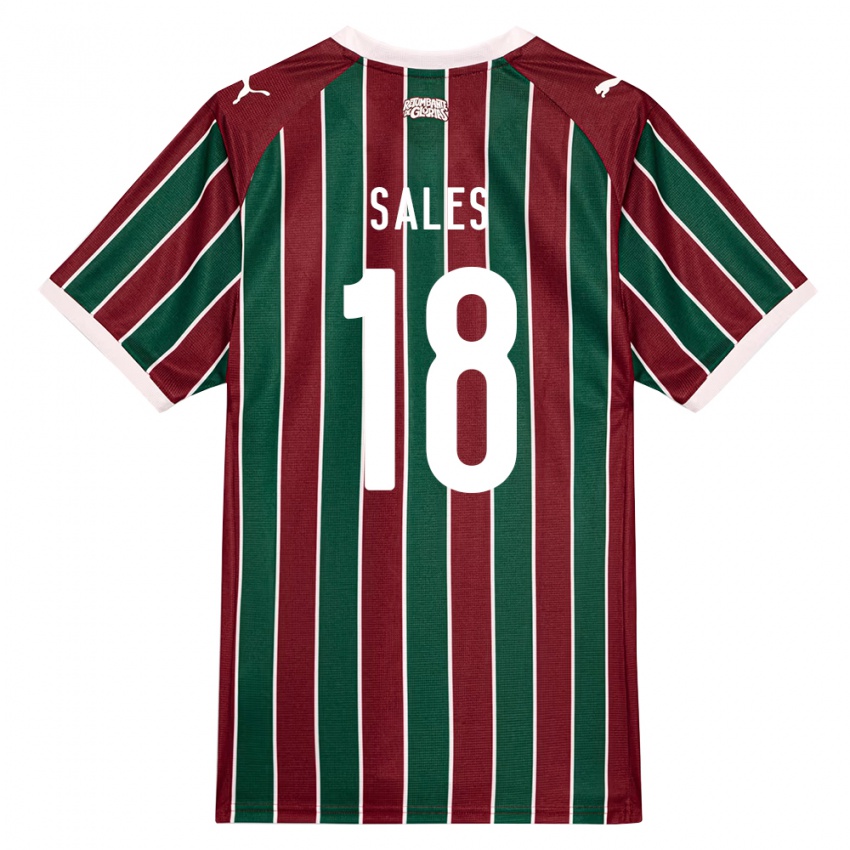 ילדים Ruan Sales #18 ירוק בורדו לבן ג'רזי ביתית 2026/27 חולצה קצרה